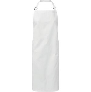 Premier Workwear Vysokogramážová fairtrade zástěra z organické bavlny, 2 boční kapsy Barva: Bílá, Velikost: 86 x 72 cm PW120