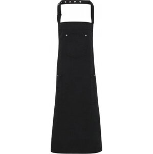 Premier Workwear Bavlněná Chino pracovní zástěra se středovou kapsou Barva: Černá, Velikost: 72 x 86 cm PW132