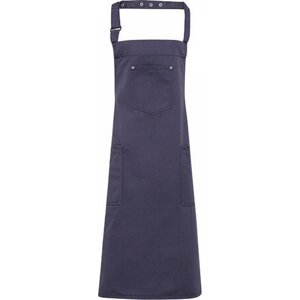 Premier Workwear Bavlněná Chino pracovní zástěra se středovou kapsou Barva: modrošedá, Velikost: 72 x 86 cm PW132