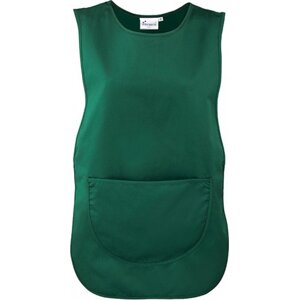 Premier Workwear Dámský tabard s velkou nakládanou kapsou Barva: zelená lahvová (ca. Pantone 560), Velikost: L PW171