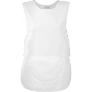 Premier Workwear Dámský tabard s velkou nakládanou kapsou Barva: Bílá, Velikost: 3XL PW171