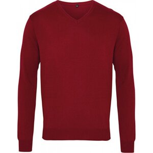 Premier Workwear Pánský pletený svetr s výstřihem do véčka Barva: Černá, Velikost: XXS PW694
