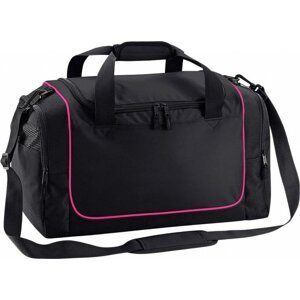 Quadra Sportovní taška Locker s bočními kapsami 30 l Barva: černá - růžová fuchsiová, Velikost: 47 x 30 x 27 cm QS77