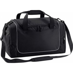 Quadra Sportovní taška Locker s bočními kapsami 30 l Barva: černá - šedá světlá, Velikost: 47 x 30 x 27 cm QS77