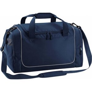 Quadra Sportovní taška Locker s bočními kapsami 30 l Barva: modrá námořní - šedá světlá, Velikost: 47 x 30 x 27 cm QS77