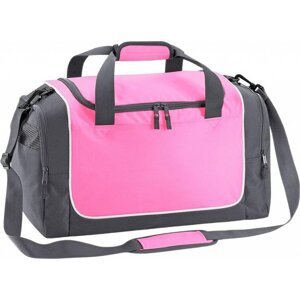 Quadra Sportovní taška Locker s bočními kapsami 30 l Barva: růžová - šedá - bílá, Velikost: 47 x 30 x 27 cm QS77