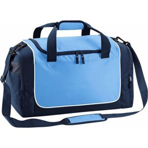 Quadra Sportovní taška Locker s bočními kapsami 30 l Barva: modrá nebeská - modrá námořní - bílá, Velikost: 47 x 30 x 27 cm QS77