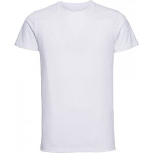 Russell Melírové pánské HD tričko z polybavlny nejen na sublimaci Barva: Bílá, Velikost: 3XL Z165M