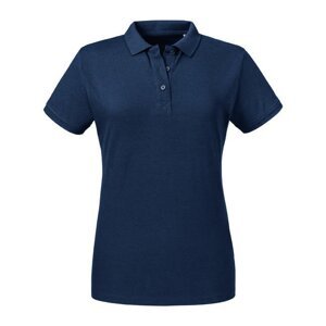 Russell Pure Organic Hladké dámské piké polo tričko z organické bavlny Barva: modrá námořní, Velikost: L Z508F