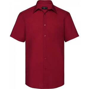 Russell Collection Pánská košile z polybavlny lehce zúžená kolem pasu Barva: červená klasická, Velikost: 3XL (47/48) Z925