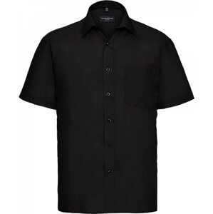 Russell Collection Popelínová košile Russell z polybavlny 65% polyester, 35% bavlna Barva: Černá, Velikost: 3XL (47/48) Z935