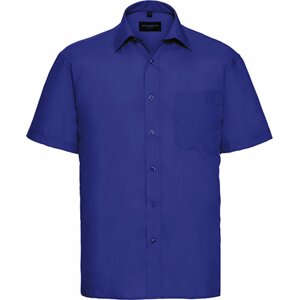 Russell Collection Popelínová košile Russell z polybavlny 65% polyester, 35% bavlna Barva: Modrá výrazná, Velikost: S (37/38) Z935