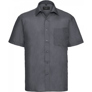 Russell Collection Popelínová košile Russell z polybavlny 65% polyester, 35% bavlna Barva: šedá convoy, Velikost: 3XL (47/48) Z935