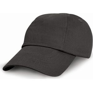 Result Headwear Dětská baseballová čepice s nízkým profilem 6 panelová Barva: Černá RH18J