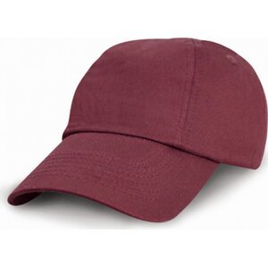 Result Headwear Dětská baseballová čepice s nízkým profilem 6 panelová Barva: Červená vínová RH18J