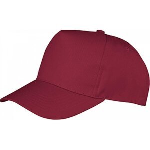 Result Headwear Dětská baseballová kšiltovka Boston na potisk Barva: Červená vínová RH84J