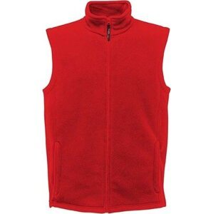 Regatta Professional Mikrofleecová hřejivá pánská vesta s kapsami na zip Barva: červená klasická, Velikost: 3XL RG801