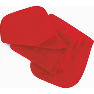 Result Winter Essentials Fleecová šála s kapsou na zip s antipilingovou úpravou 140 x 20 cm Barva: Červená, Velikost: 140 x 20 cm RT100