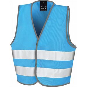 Result Safe-Guard Dětská reflexní vesta na suchý zip Barva: modrá nebeská, Velikost: L (10-12) RT200J