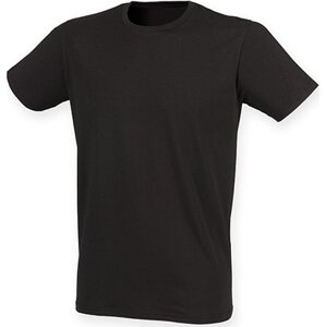 SF Men Prodloužené strečové pánské triko Skin Fit s elastanem 165 g/m Barva: Černá, Velikost: L SFM121