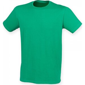 SF Men Prodloužené strečové pánské triko Skin Fit s elastanem 165 g/m Barva: Zelená, Velikost: L SFM121