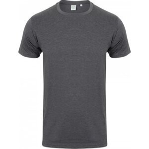 SF Men Prodloužené strečové pánské triko Skin Fit s elastanem 165 g/m Barva: šedá uhlová melír, Velikost: XXL SFM121