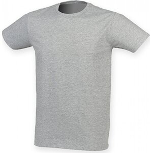 SF Men Prodloužené strečové pánské triko Skin Fit s elastanem 165 g/m Barva: šedá melír, Velikost: L SFM121