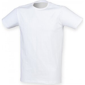 SF Men Prodloužené strečové pánské triko Skin Fit s elastanem 165 g/m Barva: Bílá, Velikost: L SFM121