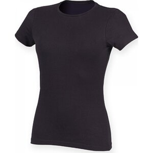 SF Women Dámské mírně prodloužené strečové triko Skin Fit s elastanem 165 g/m Barva: modrá námořní, Velikost: L SF121