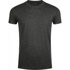 Sol's Přiléhavé pánské tričko Imperial ve vysoké gramáži 190 g/m Barva: šedá uhlová melír, Velikost: L L189
