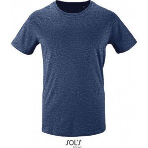 Sol's Pánské tričko Milo z organické bavlny s enzymatickým ošetřením Barva: modrý denimový melír, Velikost: 3XL L02076