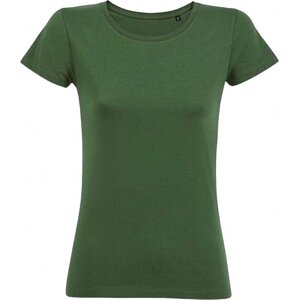 Sol's Dámské tričko Milo z organické bavlny s enzymatickým ošetřením Barva: Zelená lahvová, Velikost: L L02077