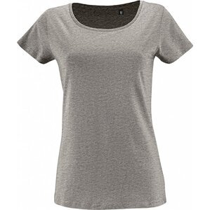 Sol's Dámské tričko Milo z organické bavlny s enzymatickým ošetřením Barva: šedá melange, Velikost: XL L02077