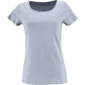 Sol's Dámské tričko Milo z organické bavlny s enzymatickým ošetřením Barva: modrá lední, Velikost: L L02077