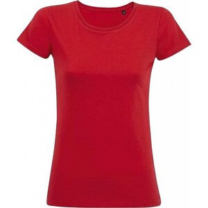 Sol's Dámské tričko Milo z organické bavlny s enzymatickým ošetřením Barva: Červená, Velikost: L L02077