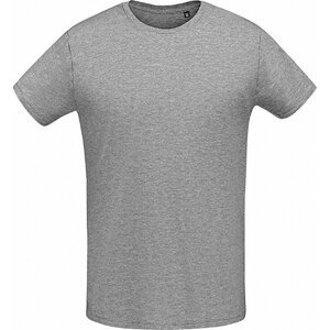 Sol's Slim fit lehké bavlněné tričko Martin 155 g/m Barva: šedá melír, Velikost: 3XL L02855