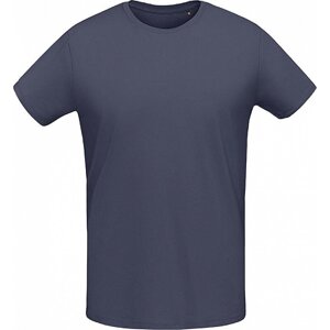 Sol's Slim fit lehké bavlněné tričko Martin 155 g/m Barva: šedá tmavá, Velikost: XL L02855