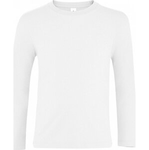 Sol's Dětské bavlněné tričko Imperial s dlouhým rukávem Barva: Bílá, Velikost: 6 let (106/116) L02947