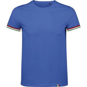 Sol's Pánské tričko Rainbow s kontrastními lemy na rukávech Barva: modrá královská - zelená, Velikost: 4XL L03108