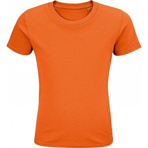 Sol's Dětské tričko Pioneer z organické bavlny s přírodním enzymem 175 g/m Barva: Oranžová, Velikost: 12 let (142/152) L03578