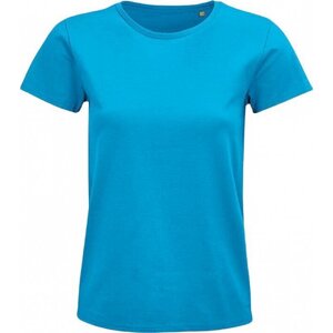 Sol's Dámské organické tričko Pioneer bez postranních švů Barva: modrá blankytná, Velikost: L L03579