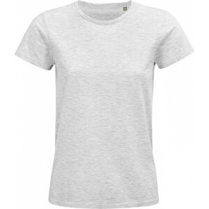 Sol's Dámské organické tričko Pioneer bez postranních švů Barva: šedá popelavá melír, Velikost: 3XL L03579