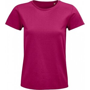 Sol's Dámské organické tričko Pioneer bez postranních švů Barva: Růžová fuchsiová, Velikost: L L03579