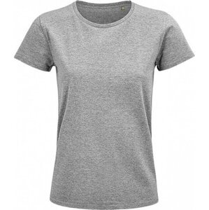 Sol's Dámské organické tričko Pioneer bez postranních švů Barva: šedá melír, Velikost: XXL L03579