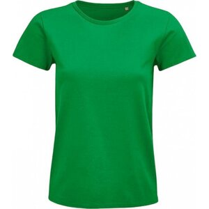 Sol's Dámské organické tričko Pioneer bez postranních švů Barva: zelená výrazná, Velikost: L L03579