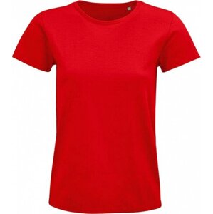 Sol's Dámské organické tričko Pioneer bez postranních švů Barva: Červená, Velikost: S L03579