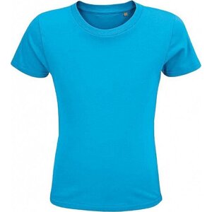 Sol's Dětské tričko Crusader z organické bavlny s přírodním enzymem 150 g/m Barva: modrá azurová, Velikost: 10 let (130/140) L03580