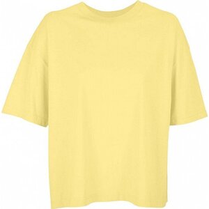 Sol's Dámské volné oversize boxy tričko z česané organické bavlny Barva: žlutá světlá, Velikost: L L03807