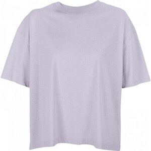 Sol's Dámské volné oversize boxy tričko z česané organické bavlny Barva: růžová lila, Velikost: L L03807