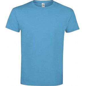 Sol's Pánské bavlněné tričko Imperial vysoká gramáž Barva: modrá blankytná, Velikost: 3XL L190